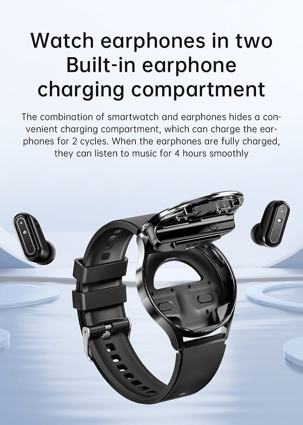 X10 Smart Watch With Built in TWS Earbuds 2 in 1 - Image 6